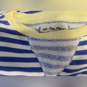 NWOT FP We The Free Striped Crewneck